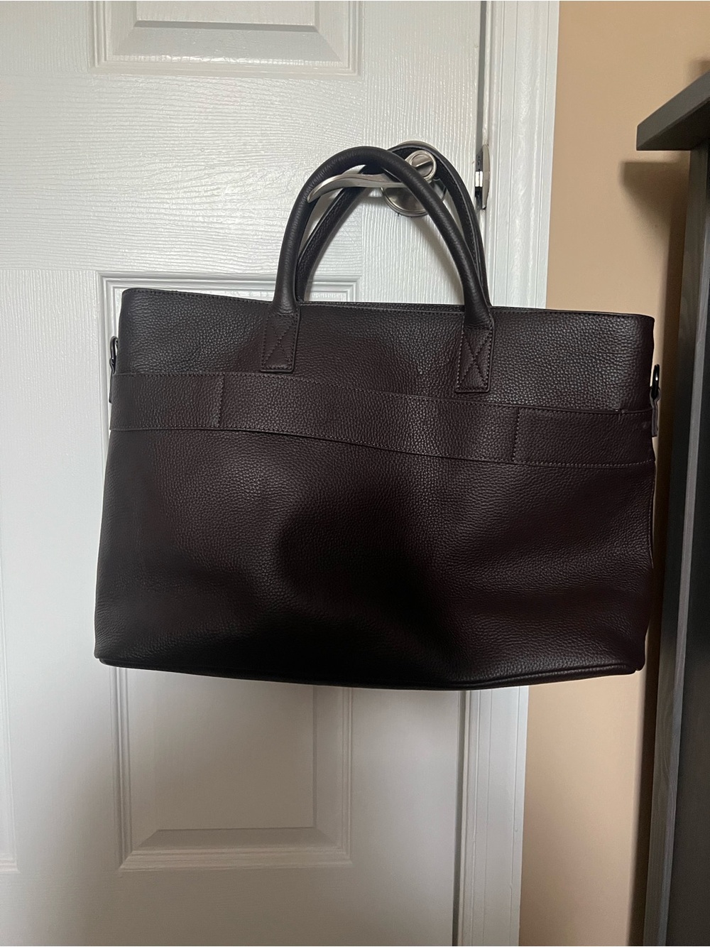 Mark & Graham Dark Brown Men's Leather Briefcase